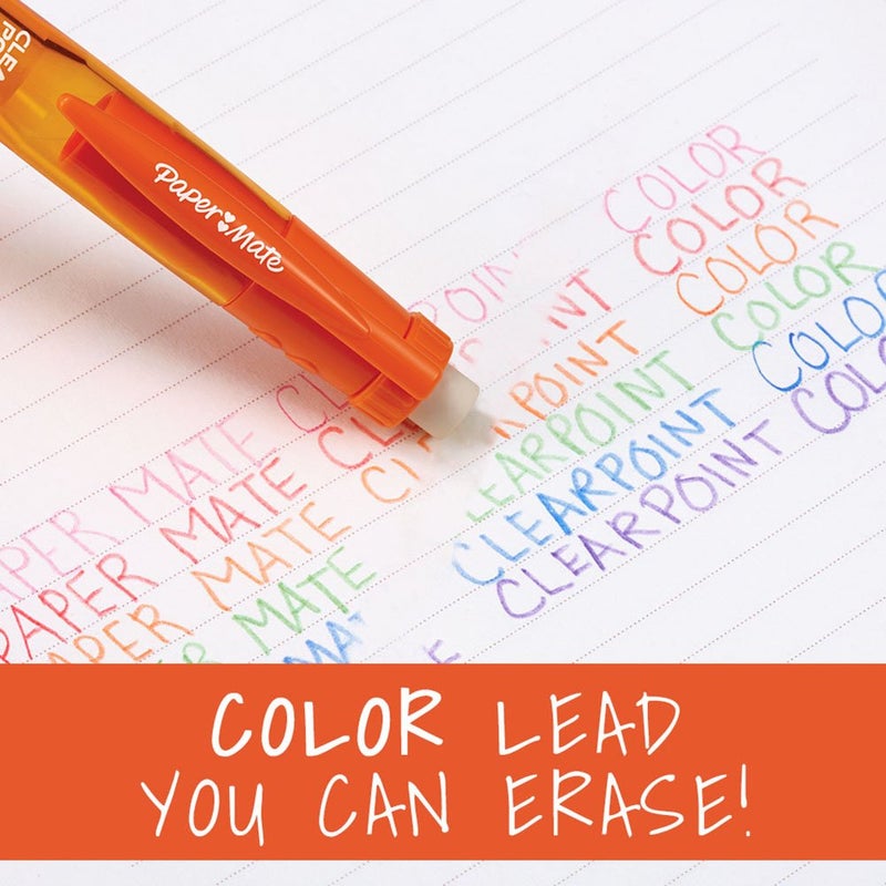 Paper Mate Clearpoint Color Lead Mechanical Pencils, 0.7mm, Assorted Colors, 2 Count - Image 3